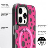 iPhone 15 Case Hülle - Youngkit Colorful Polka Dots Case mit Magsafe - Weiss