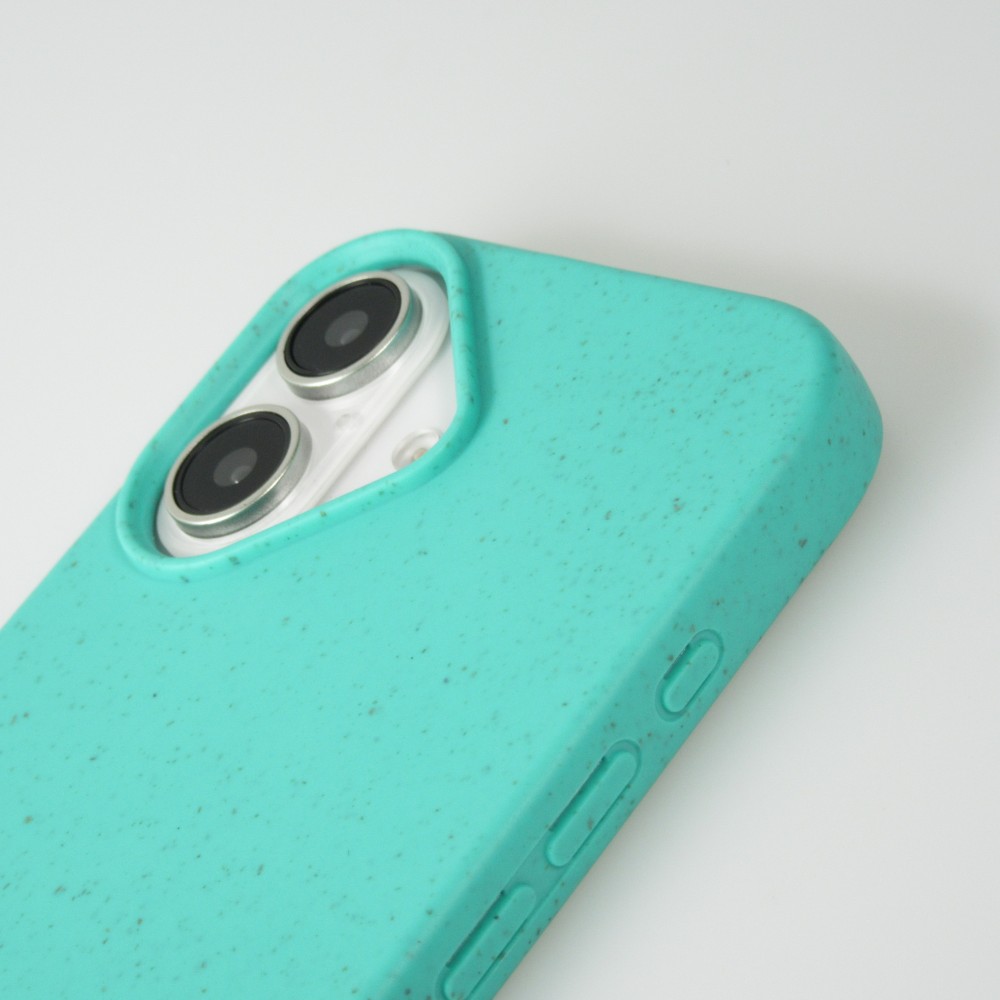 iPhone 16 Case Hülle - Bio Eco-Friendly Vegan mit Handykette Necklace - Türkis