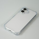 iPhone 16 Case Hülle - Gummi Transparent Gel Bumper mit extra Schutz für Ecken Antischock