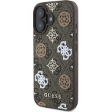 iPhone 16 Case H&uuml;lle - Guess Monogramm Peony mit MagSafe - Braun