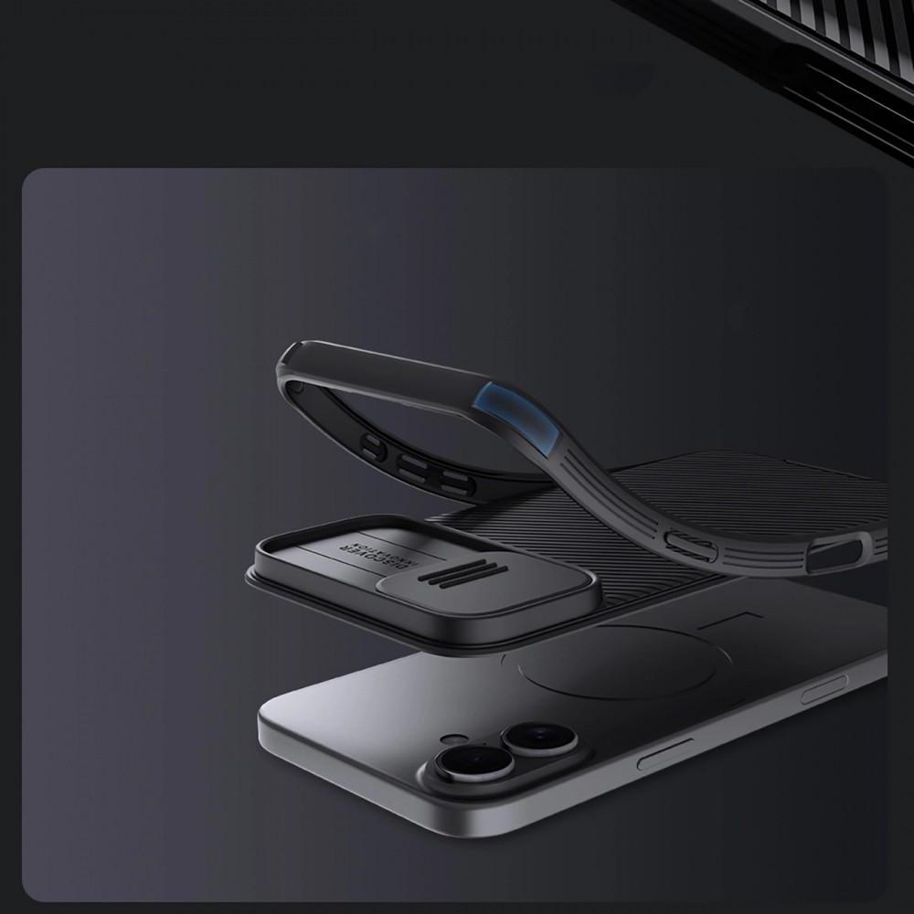 iPhone 16 Case Hülle - Nillkin CamShield Pro Magnetic Case mit MagSafe - Noir