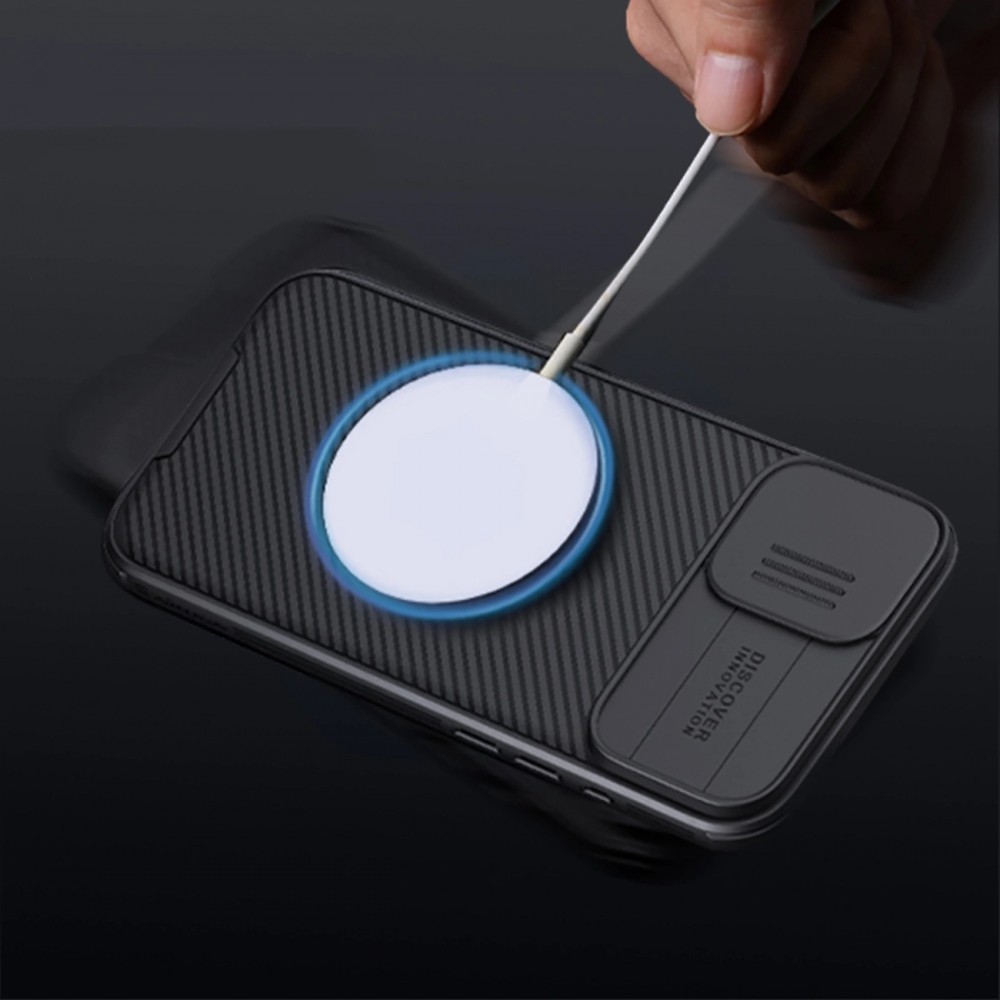 iPhone 16 Case Hülle - Nillkin CamShield Pro Magnetic Case mit MagSafe - Noir