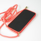 iPhone 16 Plus Case Hülle - Bio Eco-Friendly Vegan mit Handykette Necklace - Rot