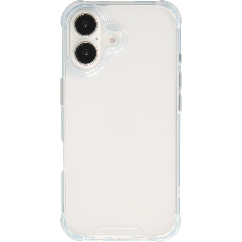 iPhone 16 Plus Case Hülle - Gummi Transparent Gel Bumper mit extra Schutz für Ecken Antischock