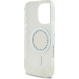Coque iPhone 16 Pro Max - Guess Strass IML MagSafe - Blanc