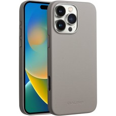 Hülle iPhone 16 Pro Max - Qialino Echtleder (MagSafe kompatibel) - Gris