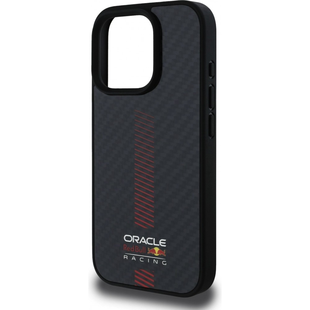 iPhone 16 Pro Max Case Hülle - Red Bull Racing Carbon Powerbar MagSafe - Schwarz