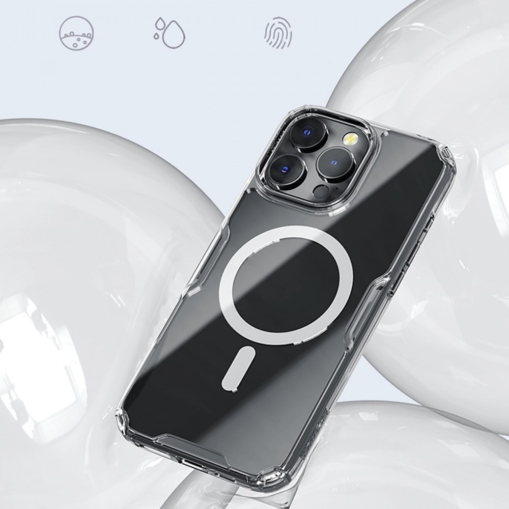 iPhone 16 Pro Case Hülle - Nillkin Magnetische Nature Pro mit MagSafe - Transparent