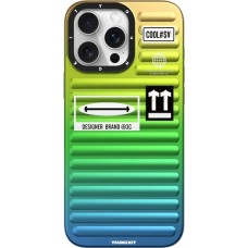 iPhone 16 Pro Case H&uuml;lle - Youngkit Glow Luggage-Inspired - Gr&uuml;n