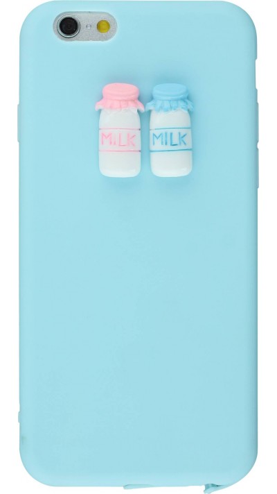 Hülle iPhone 6/6s - 3D Milk blau