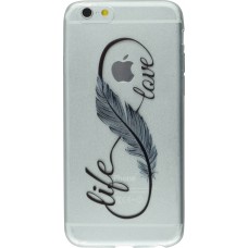 Hülle iPhone 7 Plus / 8 Plus - Live Feather love