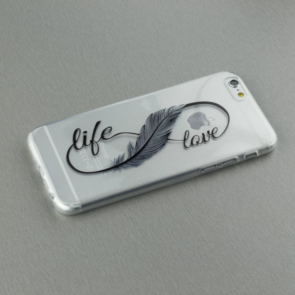 Hülle iPhone 7 Plus / 8 Plus - Live Feather love