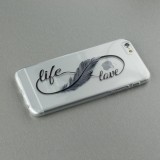 Hülle iPhone 7 Plus / 8 Plus - Live Feather love