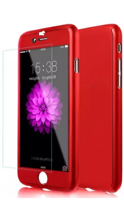 Coque iPhone 7 Plus / 8 Plus - 360° Full Body - Rouge