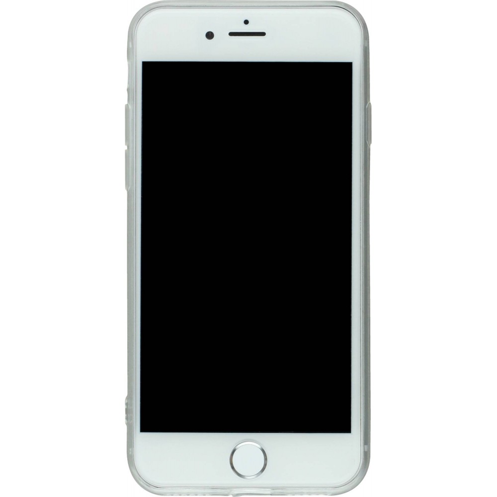 Hülle iPhone 17e / 16e - Gummi kleines Herz - Weiss
