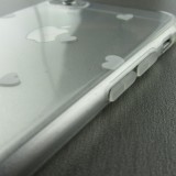 Hülle iPhone 17e / 16e - Gummi kleines Herz - Weiss