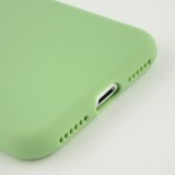 Hülle iPhone 7 / 8 / SE (2020, 2022) - Silikon Mat Herz - Hellgrün
