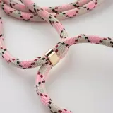 Hülle iPhone 16e - Bio Eco-Friendly Vegan mit Handykette Necklace - Rosa