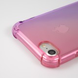 Hülle iPhone 7 / 8 / SE (2020, 2022) - Gummi Bumper Rainbow mit extra Schutz für Ecken Antischock - rosa - Violett