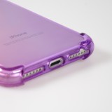 Hülle iPhone 7 / 8 / SE (2020, 2022) - Gummi Bumper Rainbow mit extra Schutz für Ecken Antischock - rosa - Violett