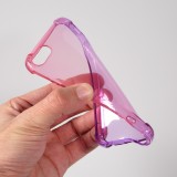 Hülle iPhone 7 / 8 / SE (2020, 2022) - Gummi Bumper Rainbow mit extra Schutz für Ecken Antischock - rosa - Violett
