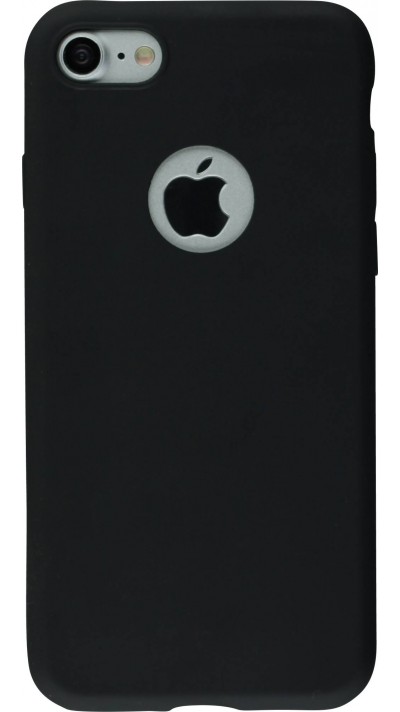 Hülle iPhone 7 / 8 / SE (2020, 2022) - Silicone Mat - Schwarz
