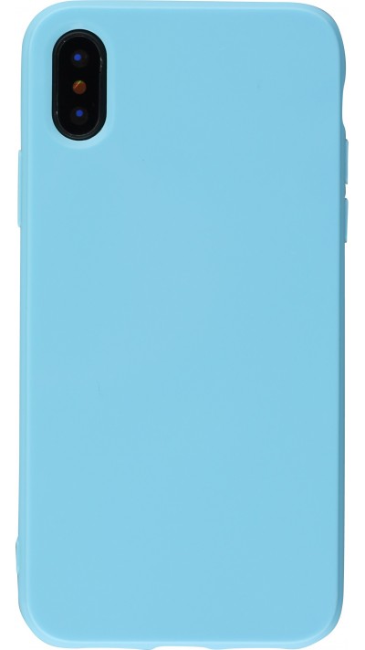 Hülle iPhone 6/6s - Gummi - Hellblau