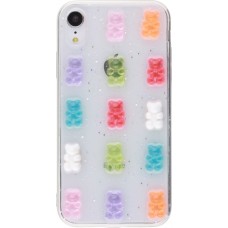 Hülle iPhone XR - 3D Bear Candy Gel