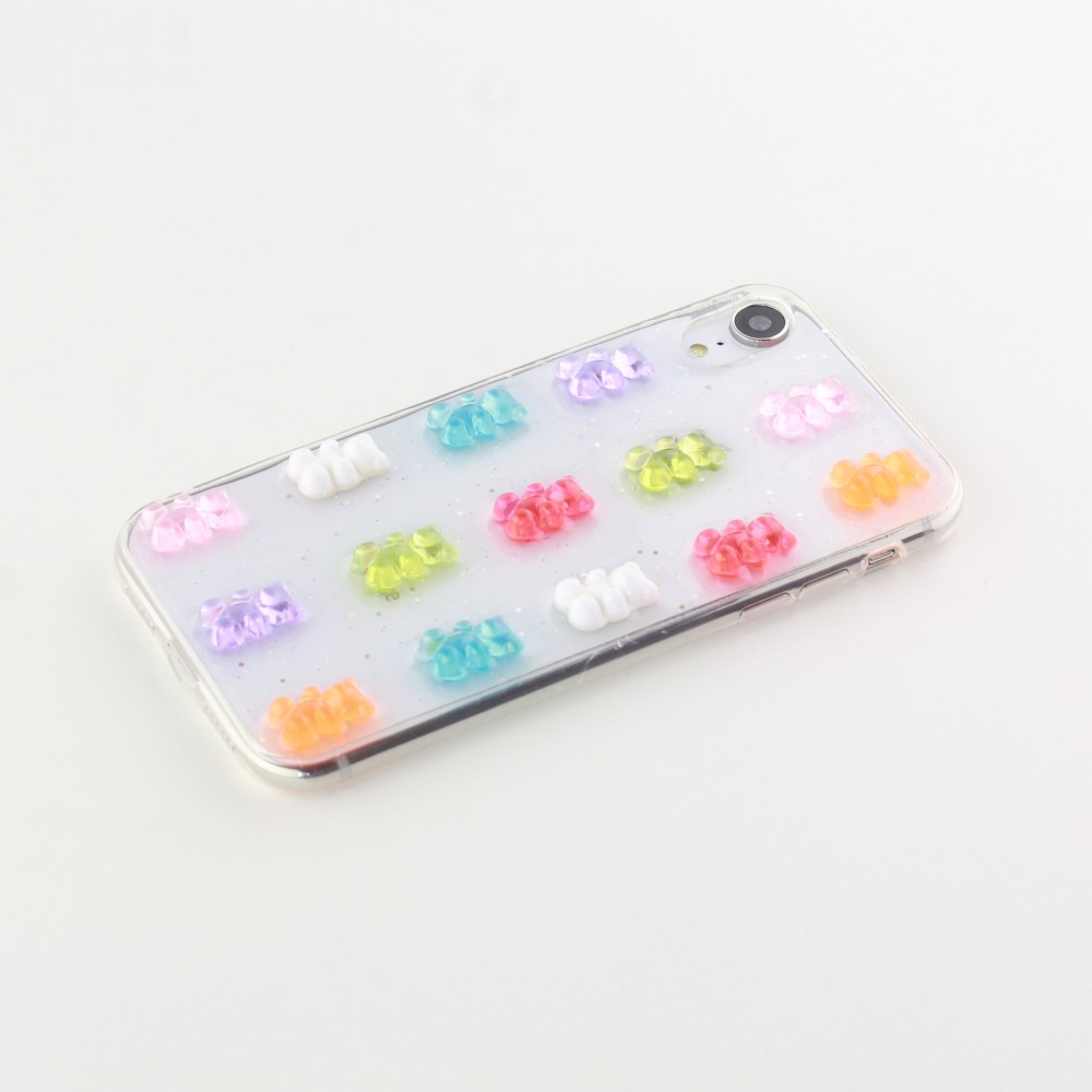Hülle iPhone XR - 3D Bear Candy Gel