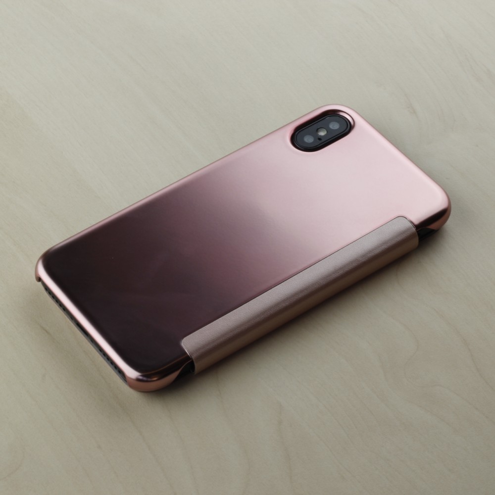 Hülle iPhone XR - Clear View Cover - Hellrosa
