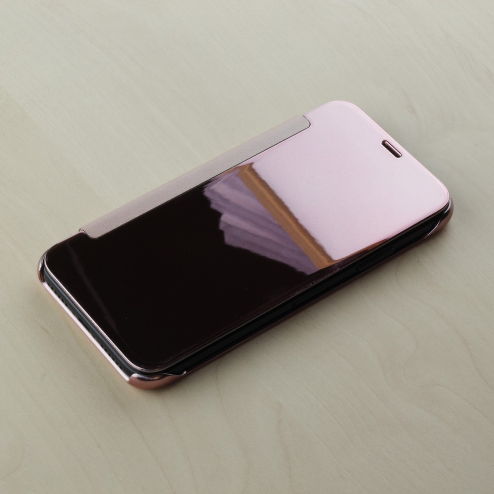 Hülle iPhone XR - Clear View Cover - Hellrosa