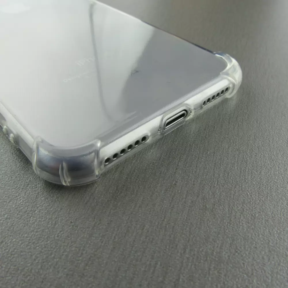 Hülle iPhone X / Xs - Gummi Transparent Gel Bumper mit extra Schutz für Ecken Antischock
