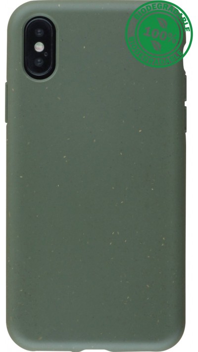 Hülle iPhone X / Xs - Bio Eco-Friendly - Dunkelgrün