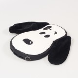 iPhone X / Xs Case Hülle - Silikon Hündchen 3D mit Plüsch Ohren - Weiss