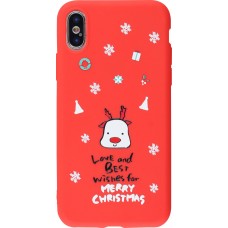 Hülle iPhone X / Xs - Weihnachten best wishes