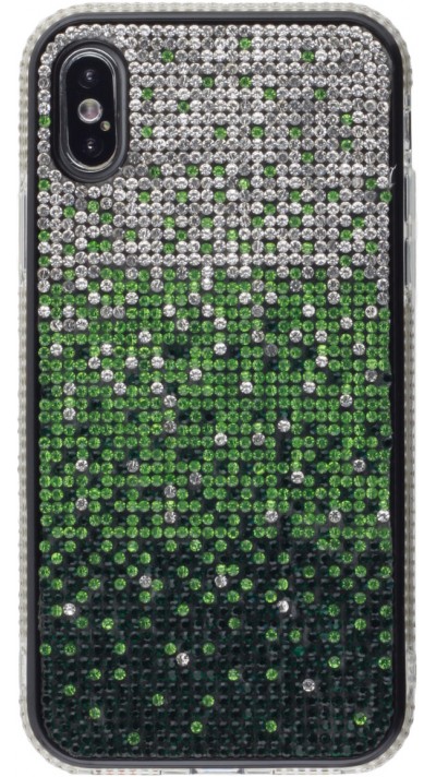 Hülle iPhone X / Xs - Shiny Gradient grün