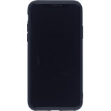 Hülle iPhone X / Xs - Silikon Mat Herz - Schwarz