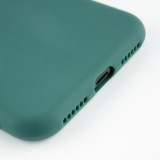 Hülle iPhone X / Xs - Silikon Mat Herz - Dunkelgrün