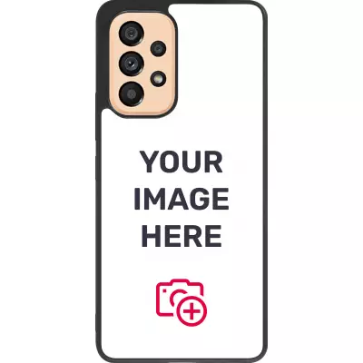  Personalisierte Hülle Silikon schwarz - Samsung Galaxy A53 5G