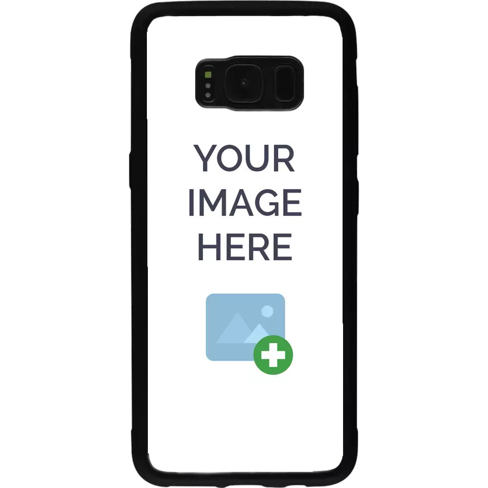 Custom Hülle Silikon schwarz - Samsung Galaxy S8