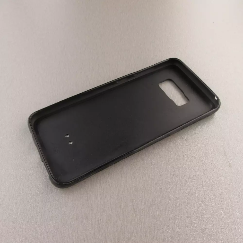 Custom Hülle Silikon schwarz - Samsung Galaxy S8