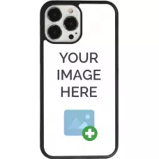 Personalisierte Hülle mit schwarzen Silikonrändern - iPhone 15 Pro Max