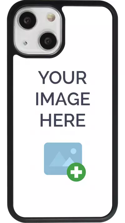 Personalisierte Hülle Silikon schwarz - iPhone 13 mini