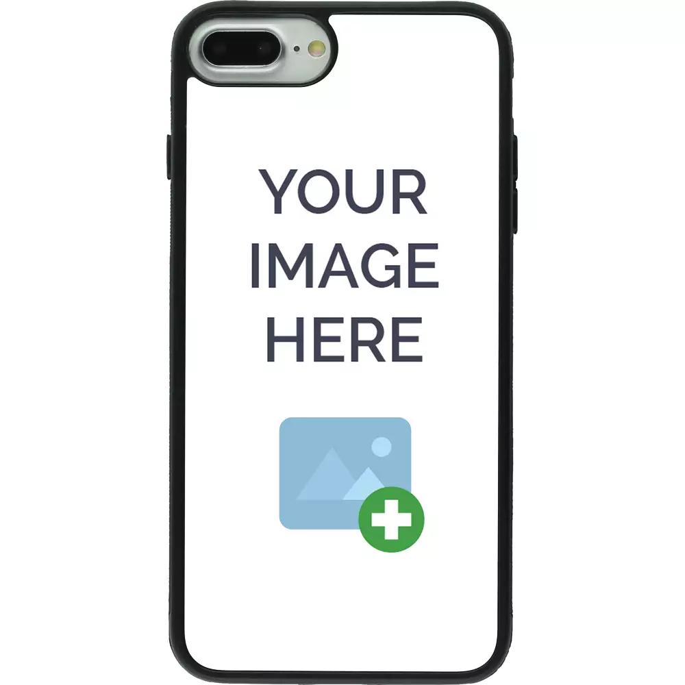 Custom Hülle Silikon schwarz - iPhone 7 Plus / 8 Plus