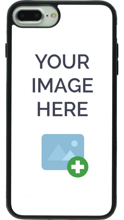Custom Hülle Silikon schwarz - iPhone 7 Plus / 8 Plus