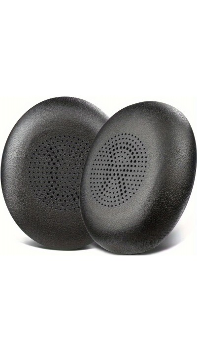 Weiche Leder-Ersatz-Ohrpolster für Jabra Evolve2 65 / Evolve2 40 / Elite 45h - Schwarz