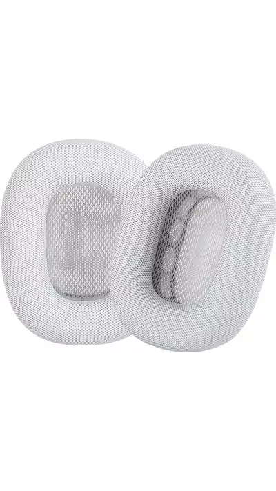 Ultra-weiche Memory-Schaum Mesh-Ersatzpolster mit verstärktem Magnet (2er Set) - Weiss - AirPods Max