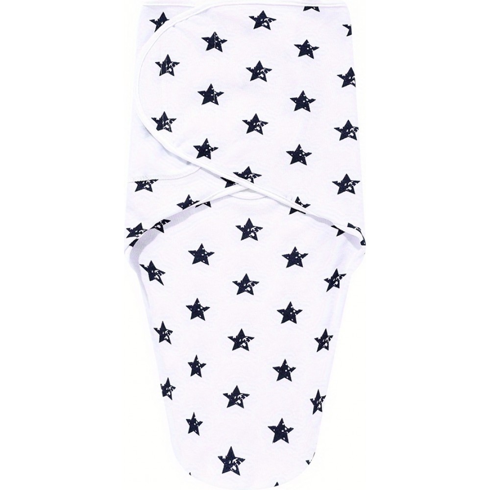 Wickeltuch für Neugeborene (0-3 Monate) mit Klettverschluss - Sterne