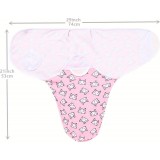 Schlafsack für Babys (0-3 Monate) mit Wickelverpackung, weichem Baumwollmaterial und Klettverschluss - Love