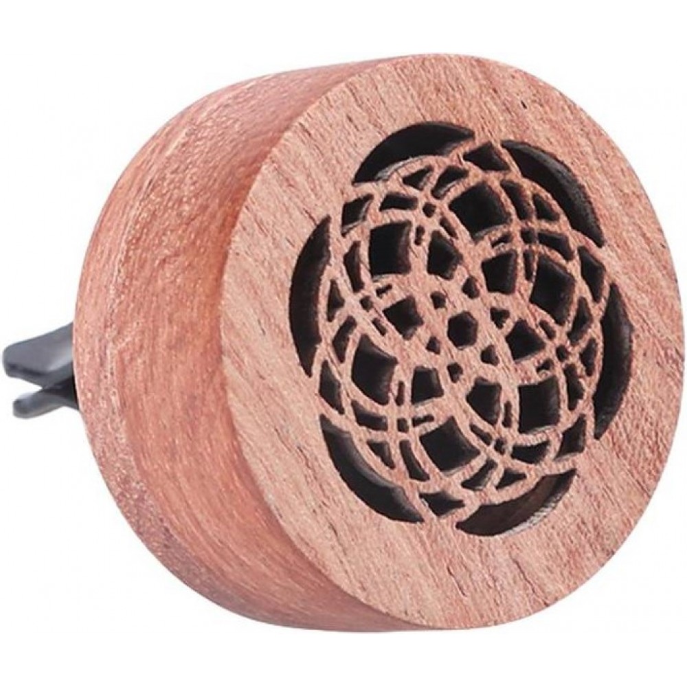 Fahrzeug Aroma Diffusor Lufterfrischer aus Holz mit Clip für Ventilation mit Lavasteinen